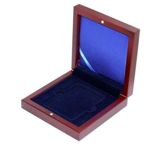 Mahoniowe etui na monetę w slabie (po gradingu)