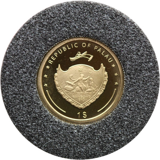 1 Dolar 2007 r. - Matka Boska - Palau,. złoto Au999 + etui