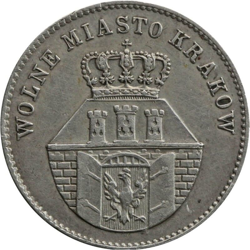 Wolne Miasto Kraków 1 złoty, 1835